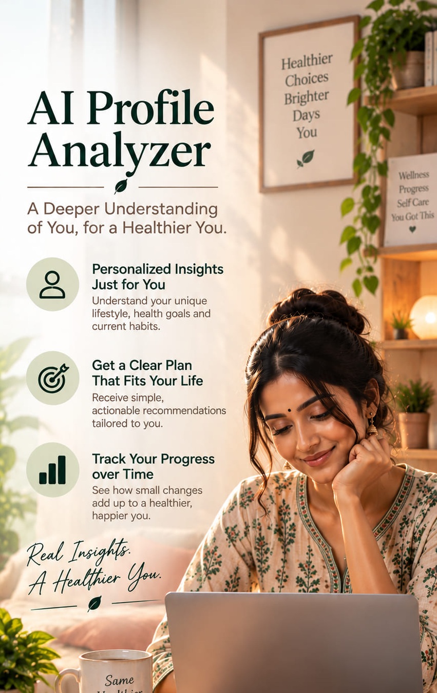 Nutryze personalized wellness app screen