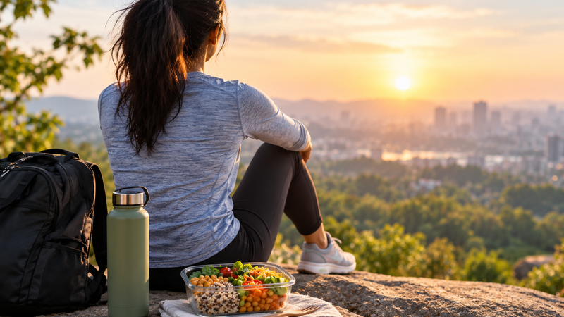 Cinematic food and wellness view