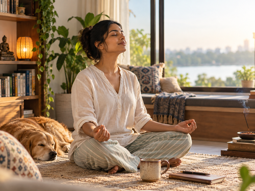 Mindful pause and quiet attention in daily life